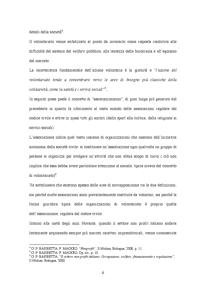 Anteprima della tesi: Corporate governance delle organizzazioni no profit, Pagina 3