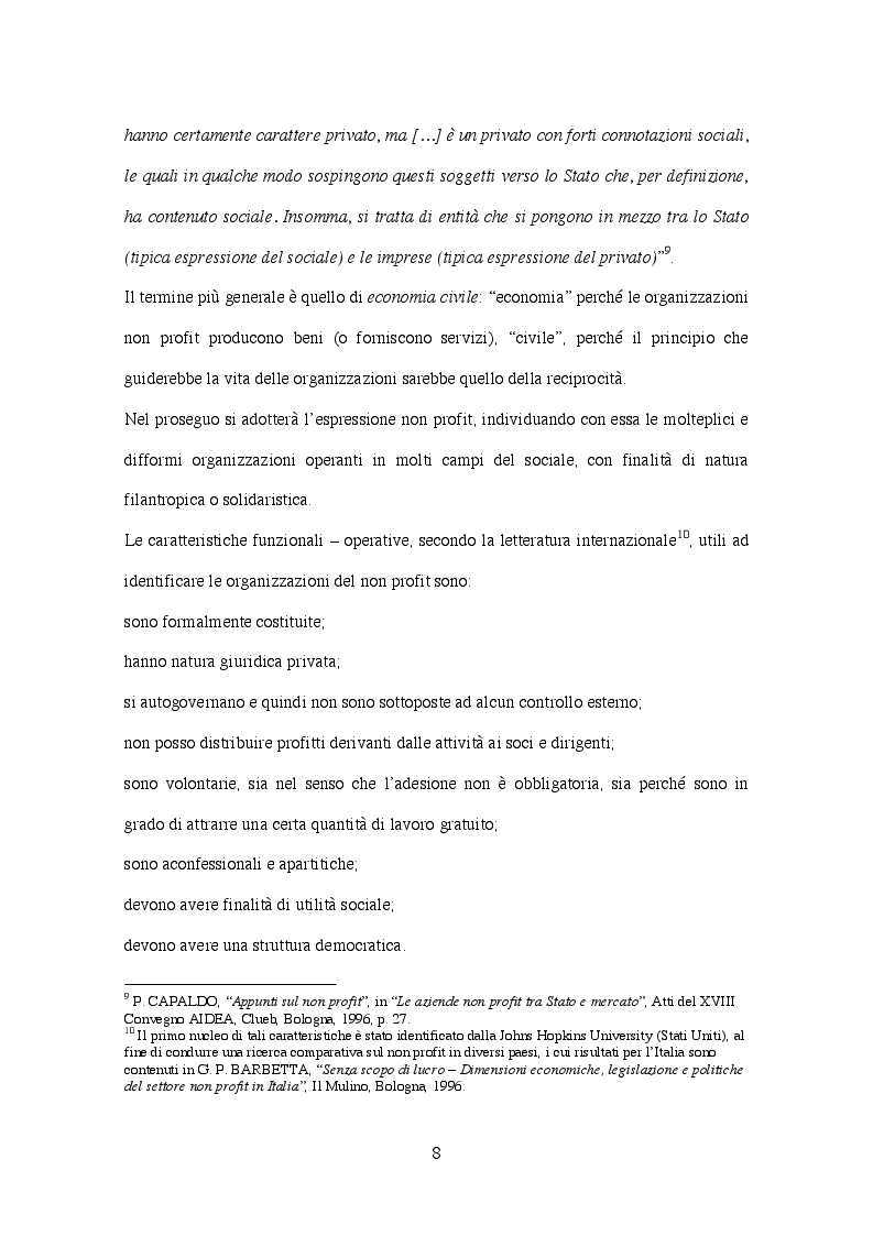 Anteprima della tesi: Corporate governance delle organizzazioni no profit, Pagina 5