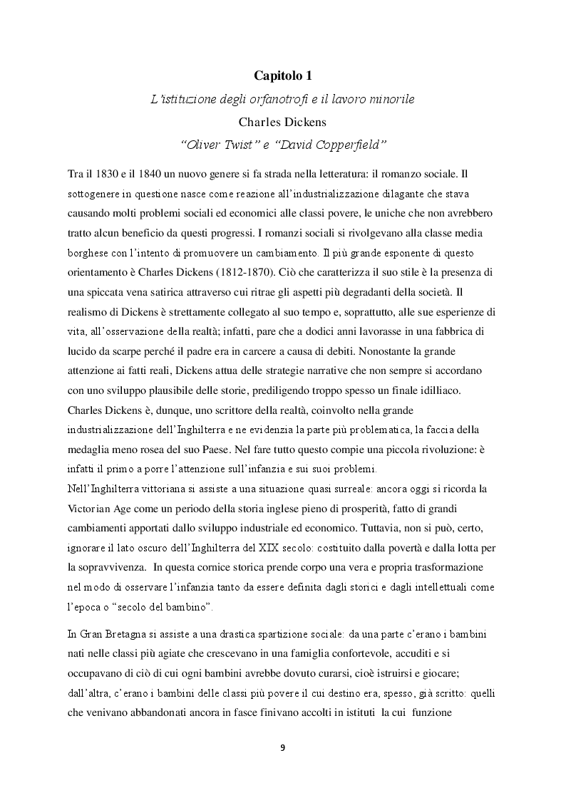 Anteprima della tesi: La figura del fanciullo nel romanzo europeo del XIX secolo, Pagina 4