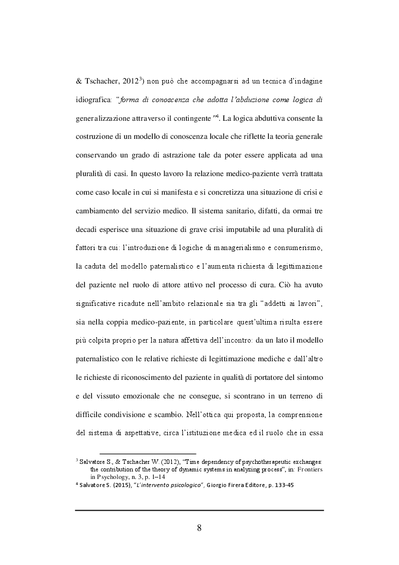 Anteprima della tesi: Dinamiche istituzionali della relazione medico paziente: analisi ed interpretazione dei cluster, Pagina 4