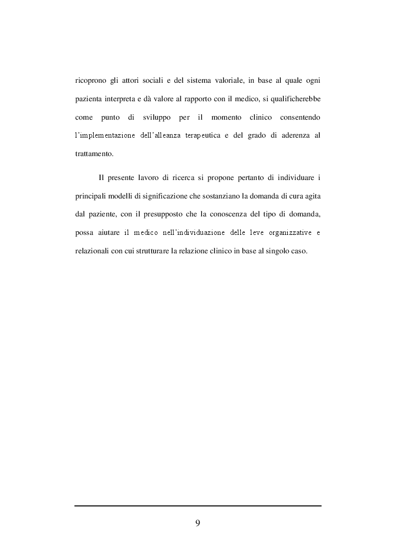 Anteprima della tesi: Dinamiche istituzionali della relazione medico paziente: analisi ed interpretazione dei cluster, Pagina 5
