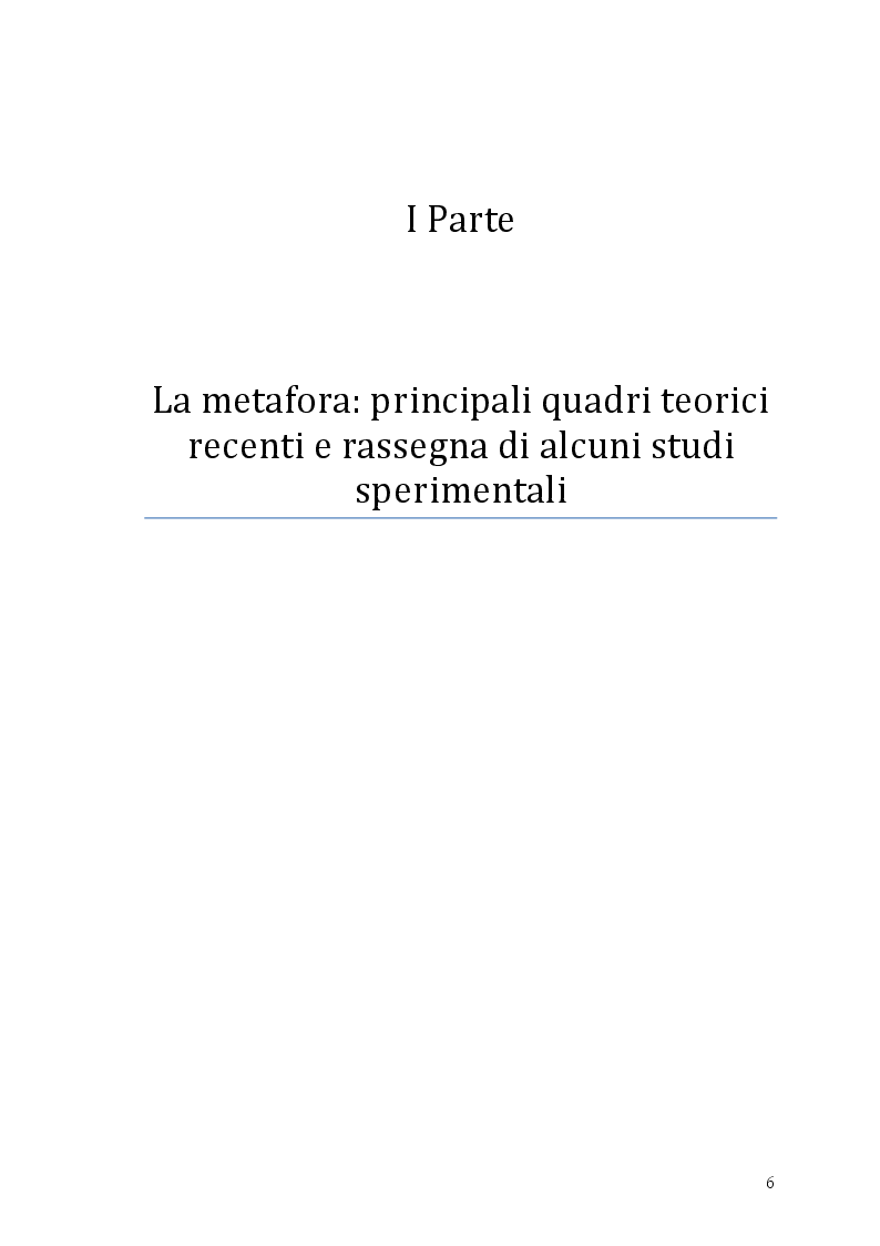 Anteprima della tesi: Si può rottamare la speranza? Uno studio psicolinguistico sull’uso metaforico dei verbi in italiano, Pagina 5