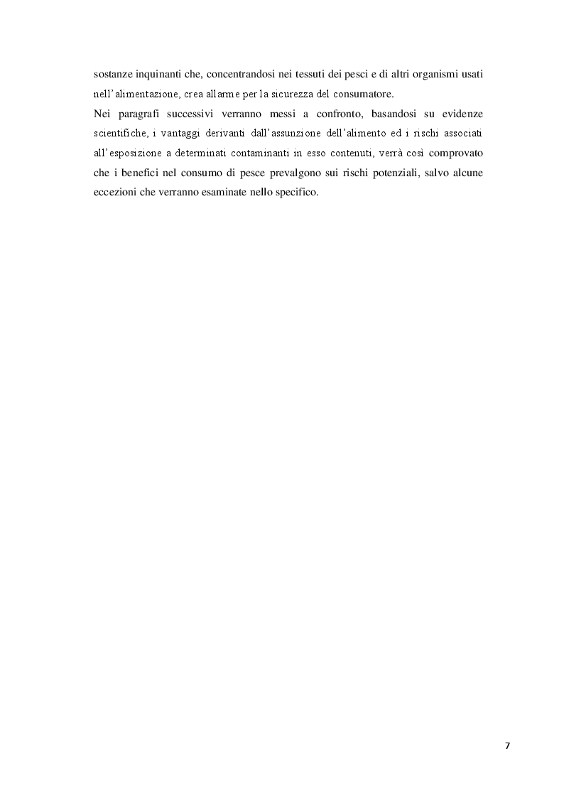 Anteprima della tesi: Consumo abituale di pesce nella popolazione ligure: effetti attesi sulla salute, Pagina 3