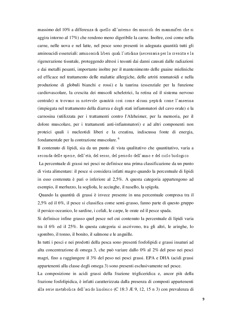 Anteprima della tesi: Consumo abituale di pesce nella popolazione ligure: effetti attesi sulla salute, Pagina 5