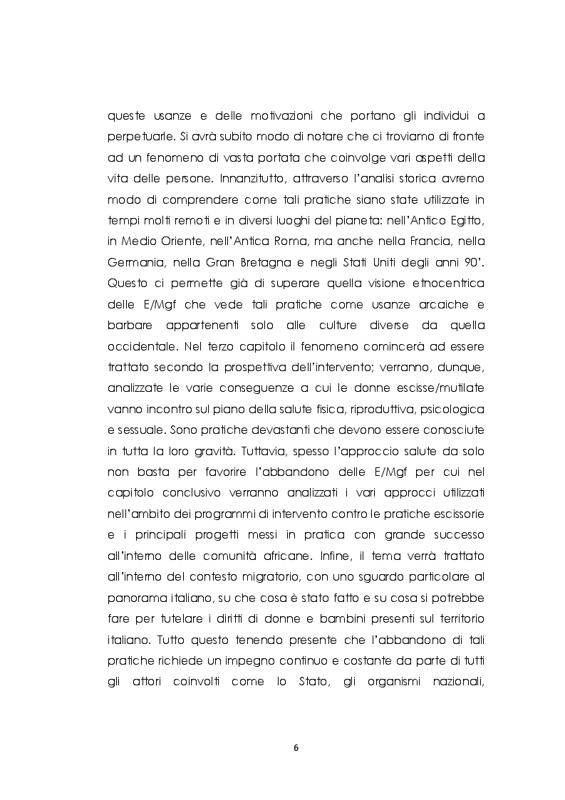 Anteprima della tesi: Le mutilazioni genitali femminili: fra etnocentrismo e relativismo culturale, Pagina 3