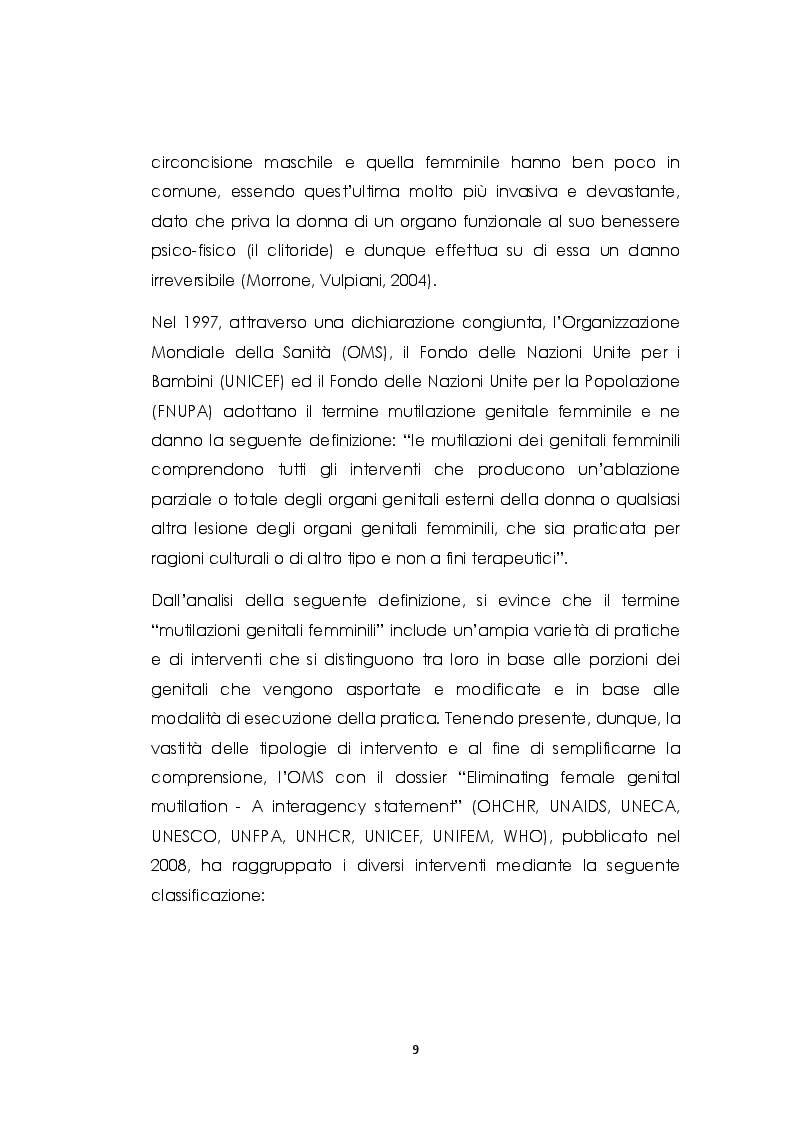 Anteprima della tesi: Le mutilazioni genitali femminili: fra etnocentrismo e relativismo culturale, Pagina 6