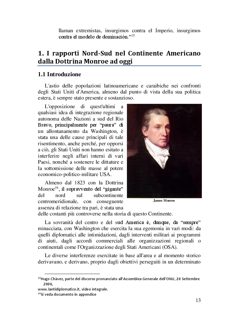 Anteprima della tesi: I difficili rapporti USA-ALC e gli sviluppi del regionalismo anti-egemonico, Pagina 10