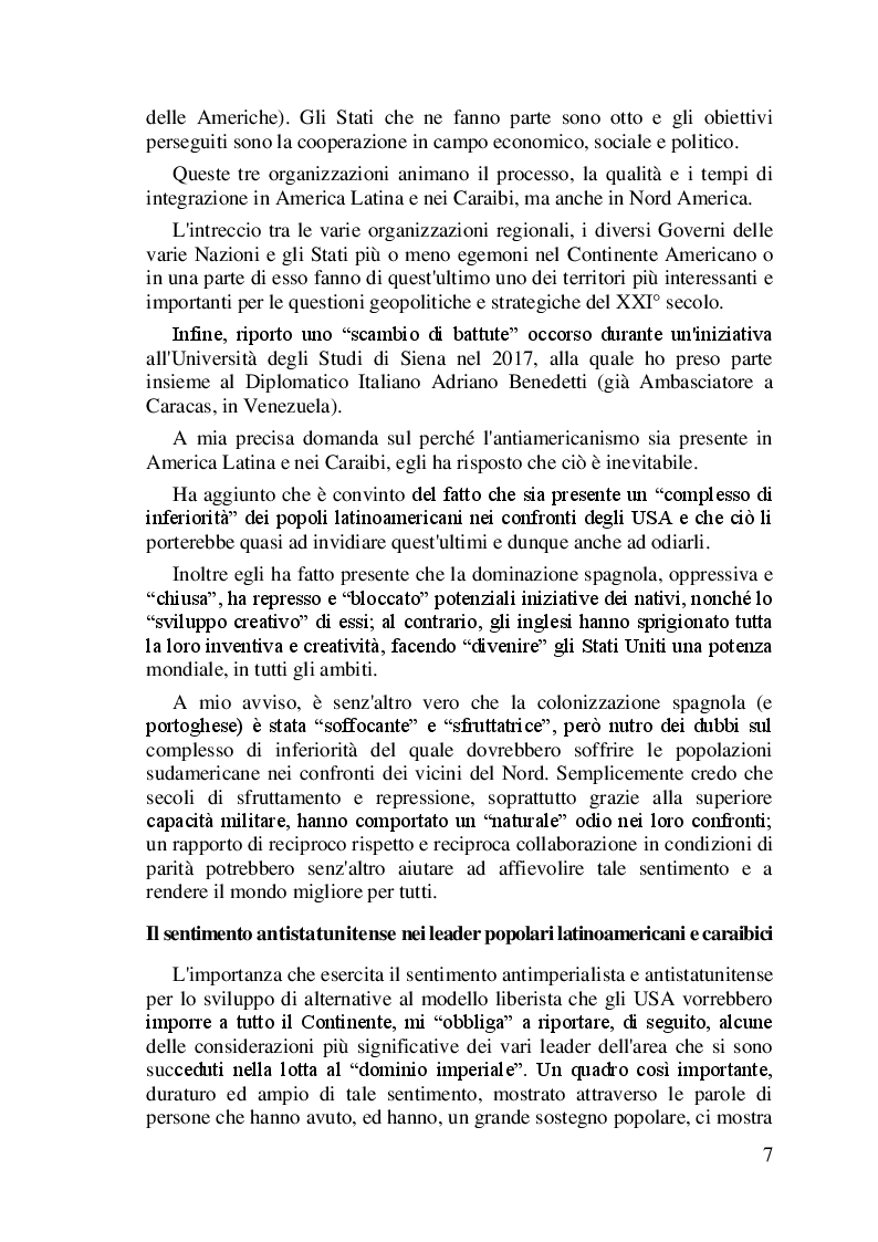 Anteprima della tesi: I difficili rapporti USA-ALC e gli sviluppi del regionalismo anti-egemonico, Pagina 4