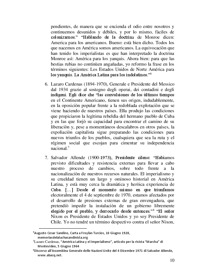 Anteprima della tesi: I difficili rapporti USA-ALC e gli sviluppi del regionalismo anti-egemonico, Pagina 7