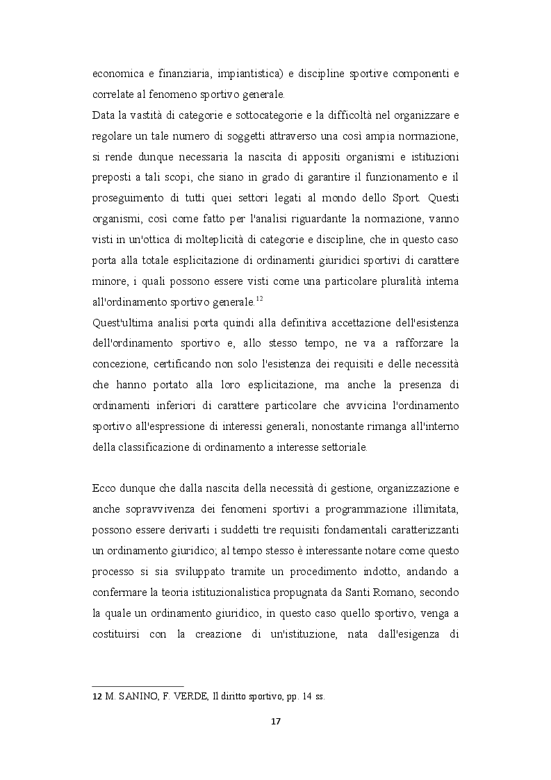 Estratto dalla tesi: Costituzione e Sport