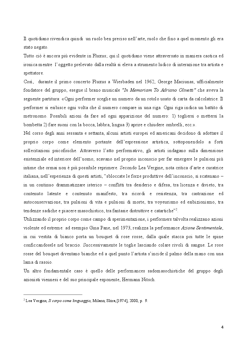 Anteprima della tesi: Rito e Catarsi nell'opera artistica di Hermann Nitsch, Pagina 3