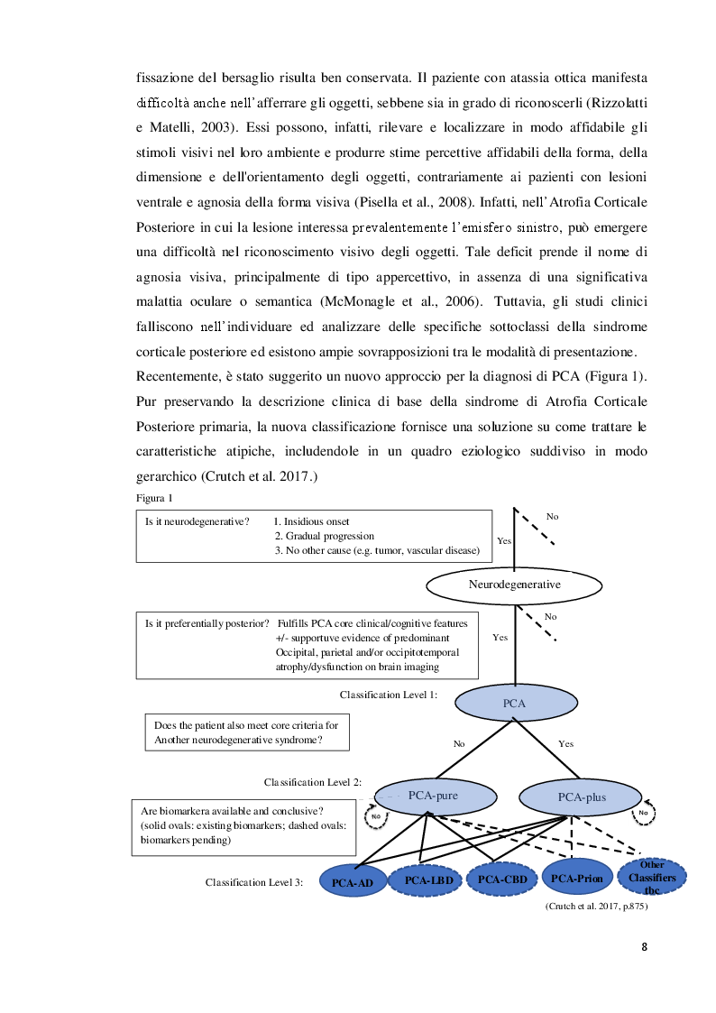 Estratto dalla tesi: Atrofia Corticale Posteriore: eziologia, tratti distintivi ed ipotesi riabilitative