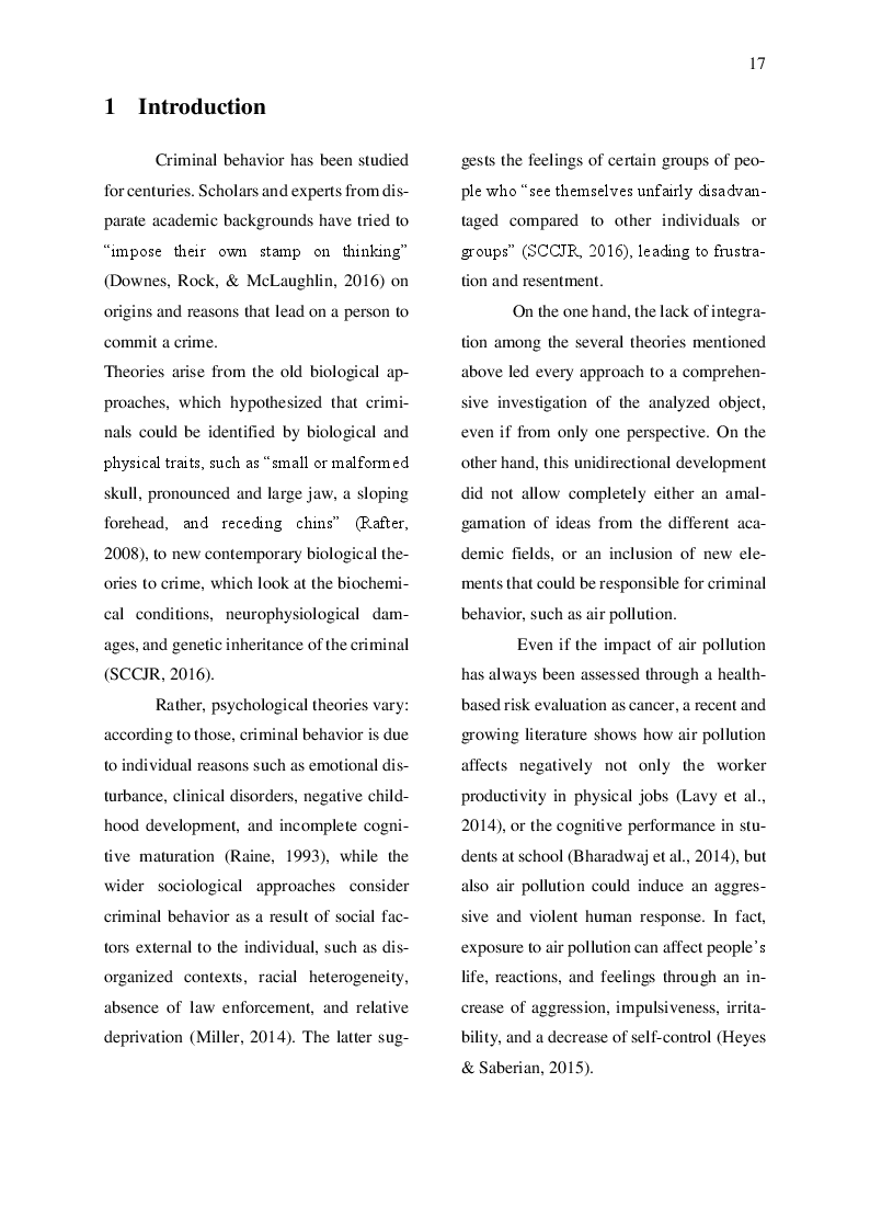 Estratto dalla tesi: The Urgency of a “Green Criminology”: A Case Study of Air Pollution, Criminal Activity and Environmental Perception in the South Durban Basin (South Africa)