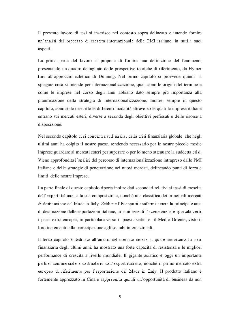 Anteprima della tesi: Qualità e strategie di internazionalizzazione delle PMI italiane: i risultati di un’indagine empirica sul settore arredo, Pagina 3
