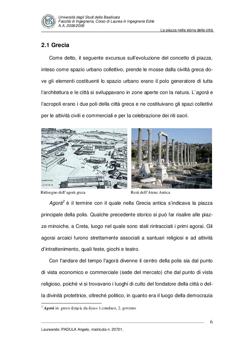 Anteprima della tesi: Evoluzione di uno spazio urbano tra storia e progetti: ''Piazza della Visitazione'' a Matera, Pagina 7