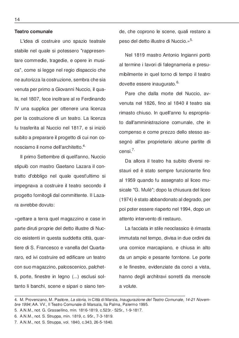 Estratto dalla tesi: La Villa Ingham-Whitaker a Marsala: ricerca storica e restauro