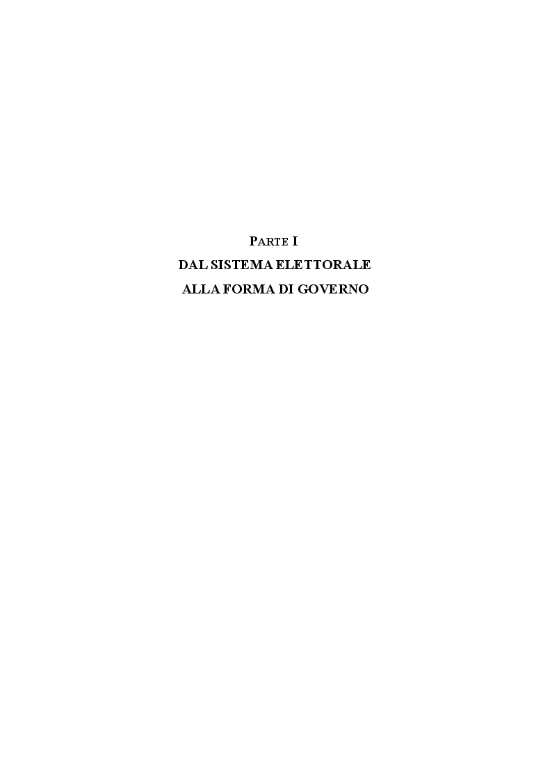 Anteprima della tesi: L'evoluzione del sistema elettorale nell'ordinamento costituzionale italiano. Il ruolo della Corte costituzionale, Pagina 6
