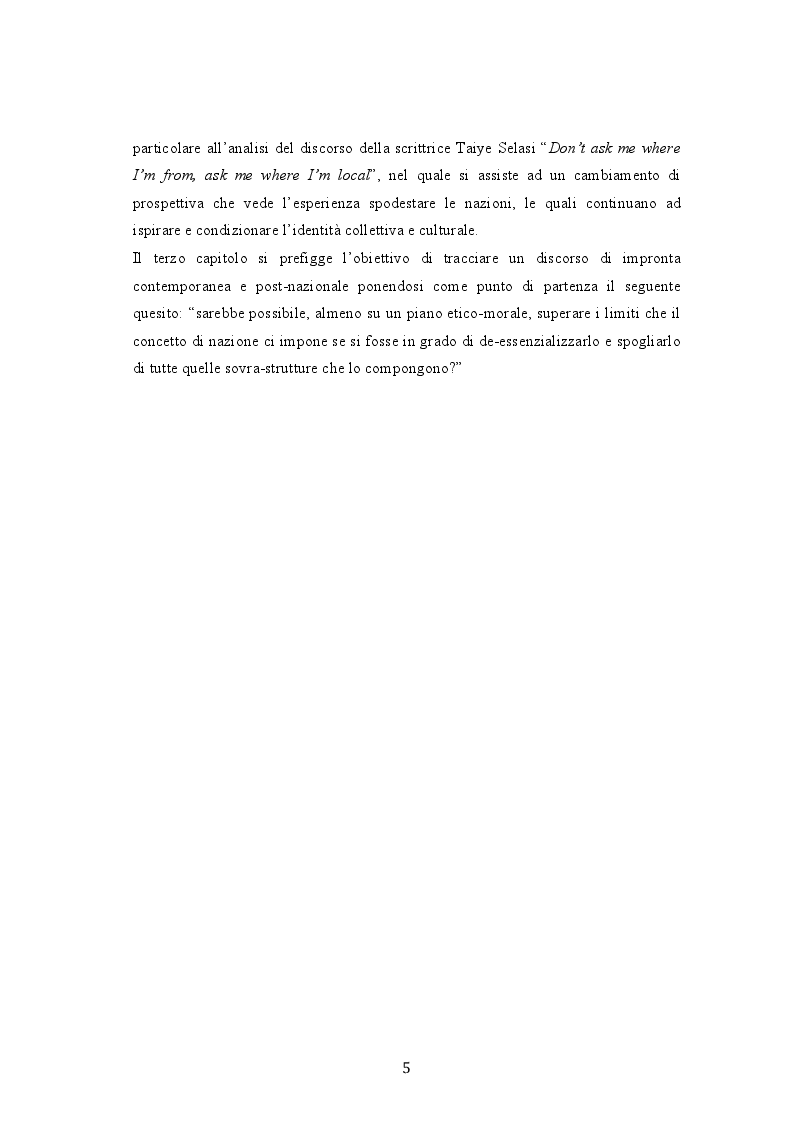 Anteprima della tesi: Dal multinazionale al multilocale: lo sguardo di Taiye Selasi , Pagina 4