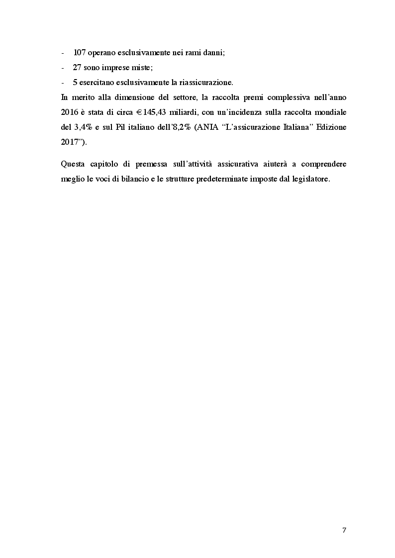 Anteprima della tesi: Il bilancio delle imprese assicurative secondo la normativa nazionale, Pagina 6