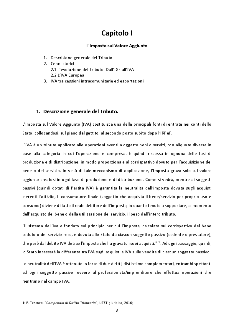 Anteprima della tesi: La disciplina del Reverse Charge e dello Split Payment, Pagina 4
