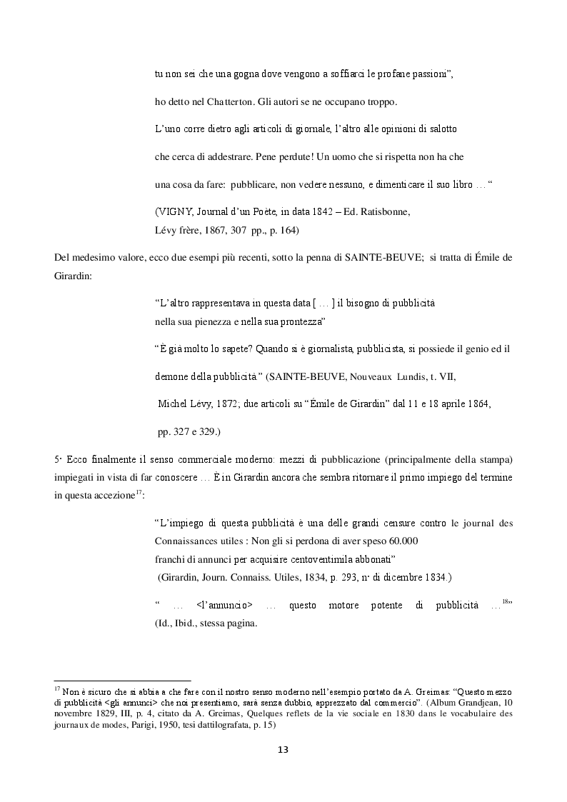 Anteprima della tesi: La langue de la réclame contemporaine - L'eziologia e la genesi della pubblicità francese degli anni '50 e l'analisi del suo codice pioneristico, Pagina 9