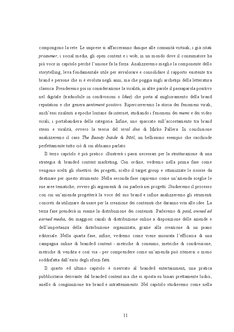 Anteprima della tesi: Branded Content e Branded Entertainment. La marca come Media Company., Pagina 5
