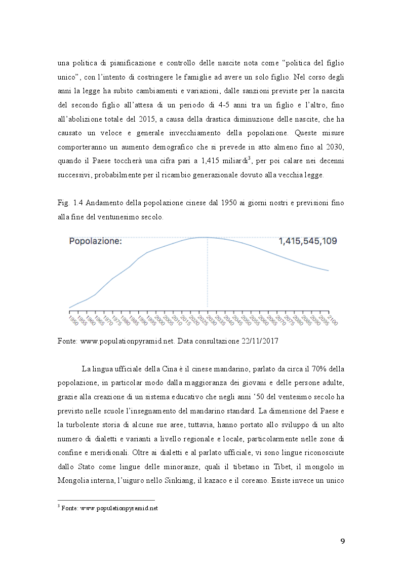Anteprima della tesi: Aspetti del processo di crescita e di integrazione economica della Repubblica Popolare Cinese: gli investimenti in Italia, Pagina 8
