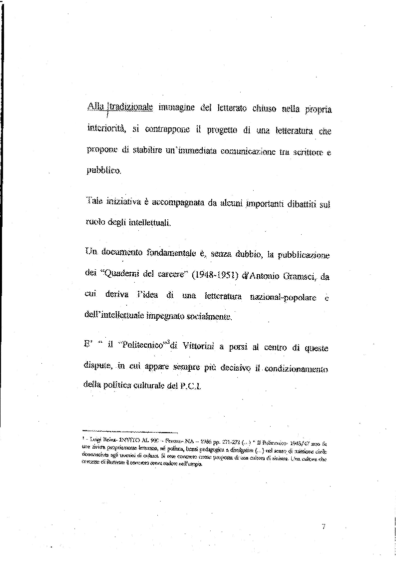 Anteprima della tesi: Le Storie Italiane di Vasco Pratolini, Pagina 5