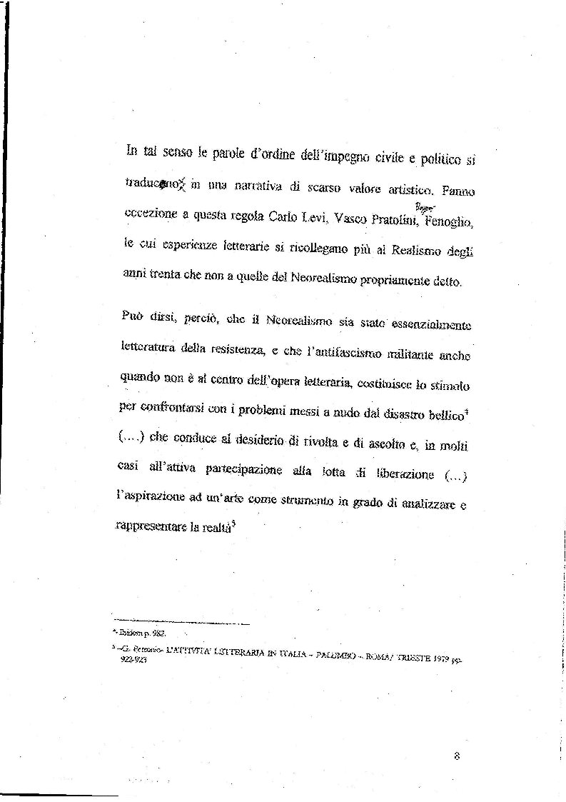 Anteprima della tesi: Le Storie Italiane di Vasco Pratolini, Pagina 6