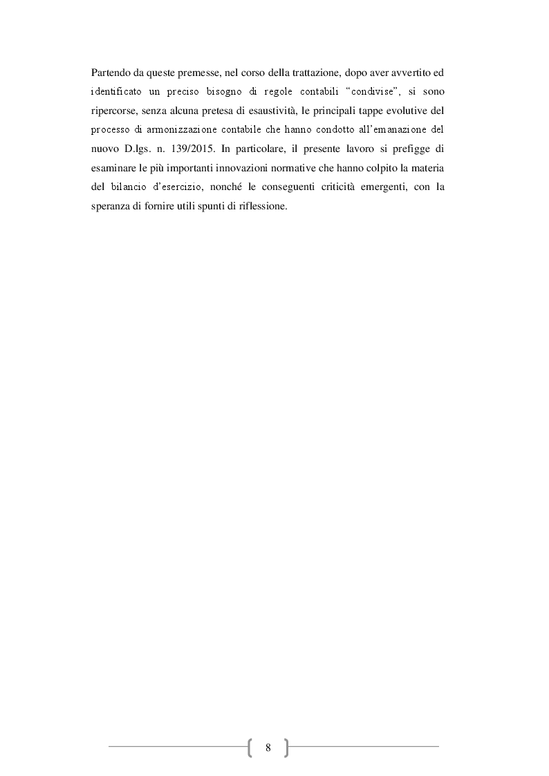 Anteprima della tesi: Il bilancio d'esercizio: novità e criticità emergenti, Pagina 3