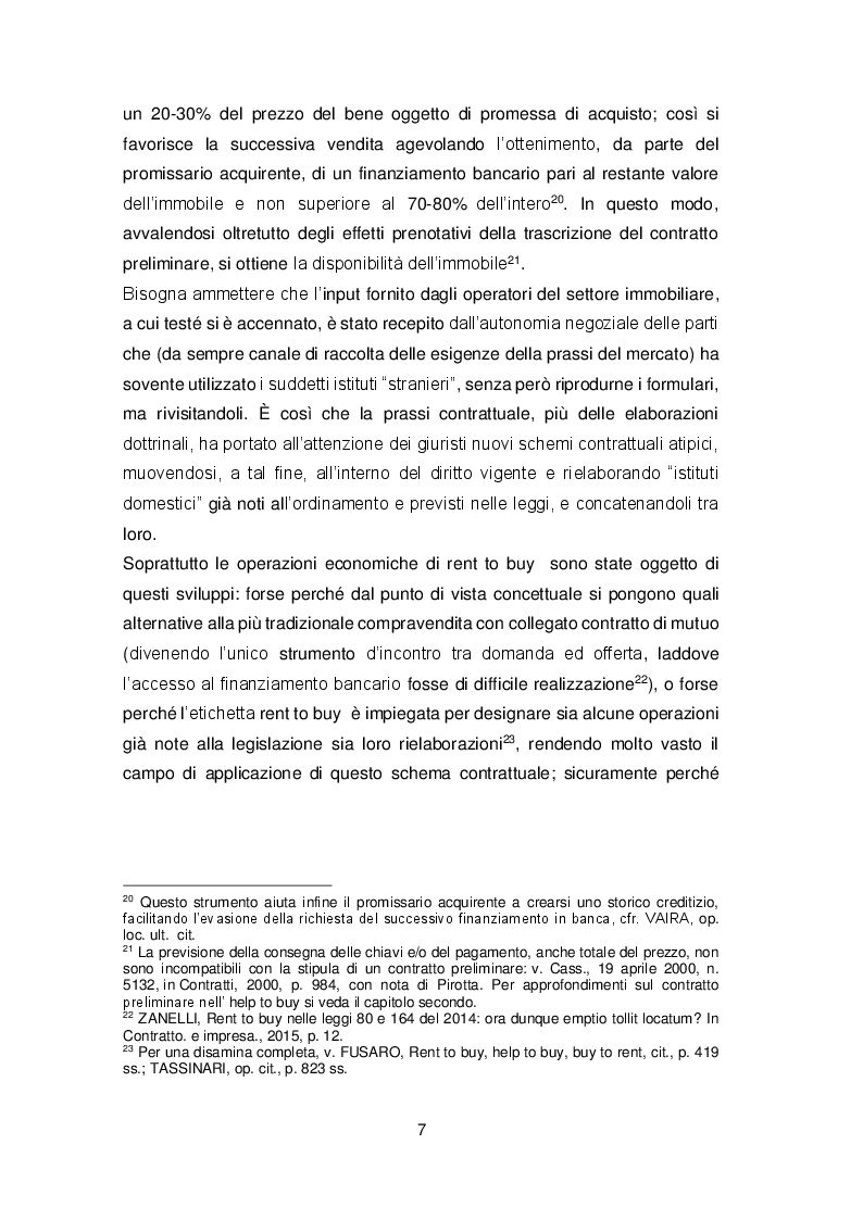 Anteprima della tesi: Il contratto di rent to buy, Pagina 4