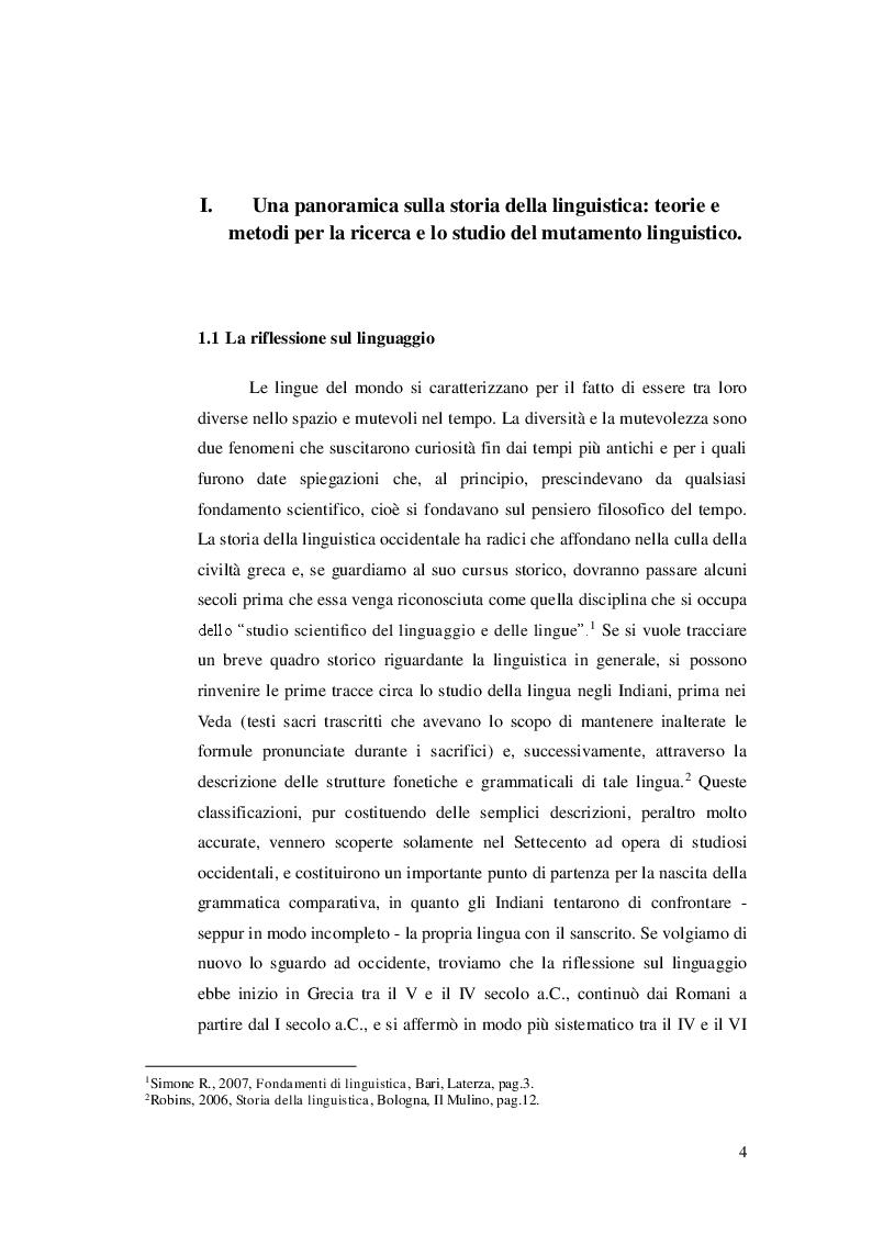 Anteprima della tesi: Ricerca e analisi dei casi di grammaticalizzazione nelle lingue germaniche occidentali: inglese, tedesco e nederlandese a confronto., Pagina 5