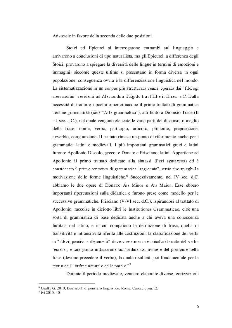 Anteprima della tesi: Ricerca e analisi dei casi di grammaticalizzazione nelle lingue germaniche occidentali: inglese, tedesco e nederlandese a confronto., Pagina 7