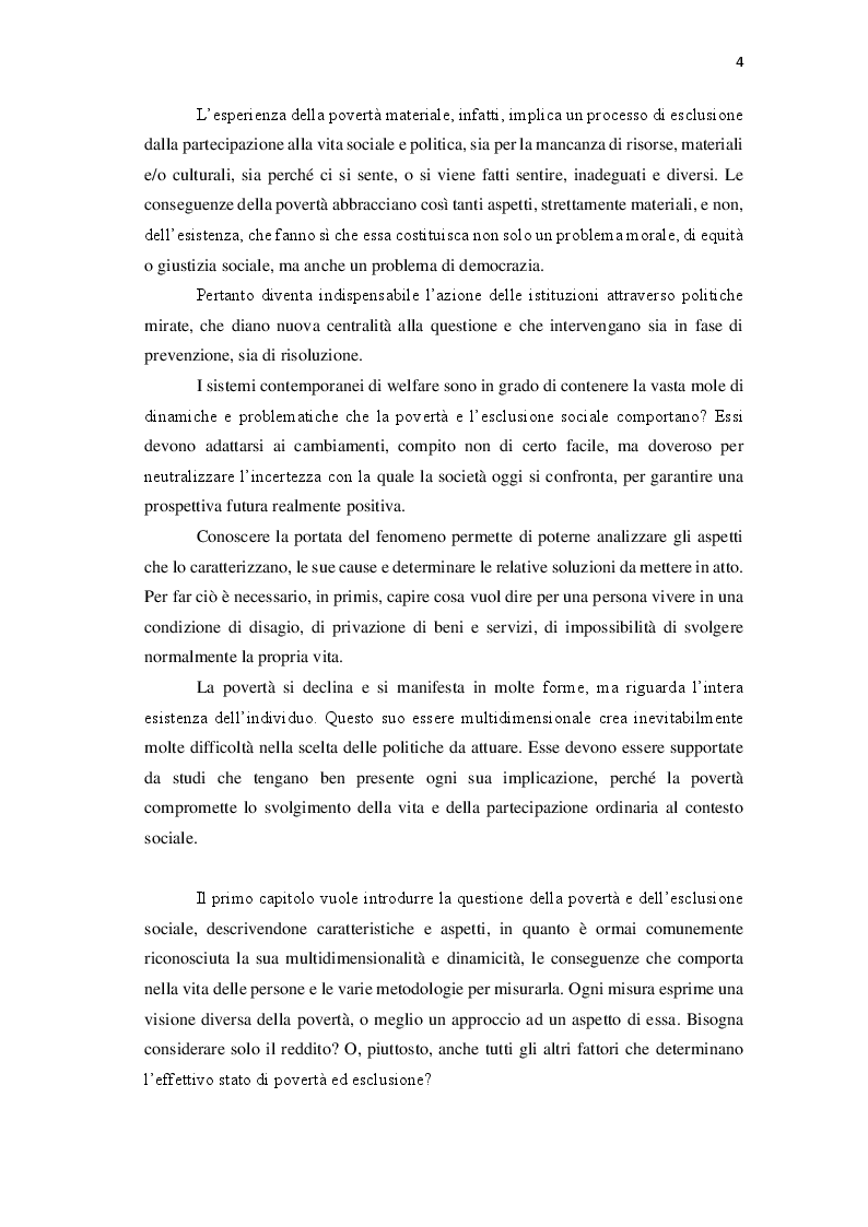 Anteprima della tesi: Le politiche contro la povertà in Europa. Il bilancio della crisi, Pagina 3