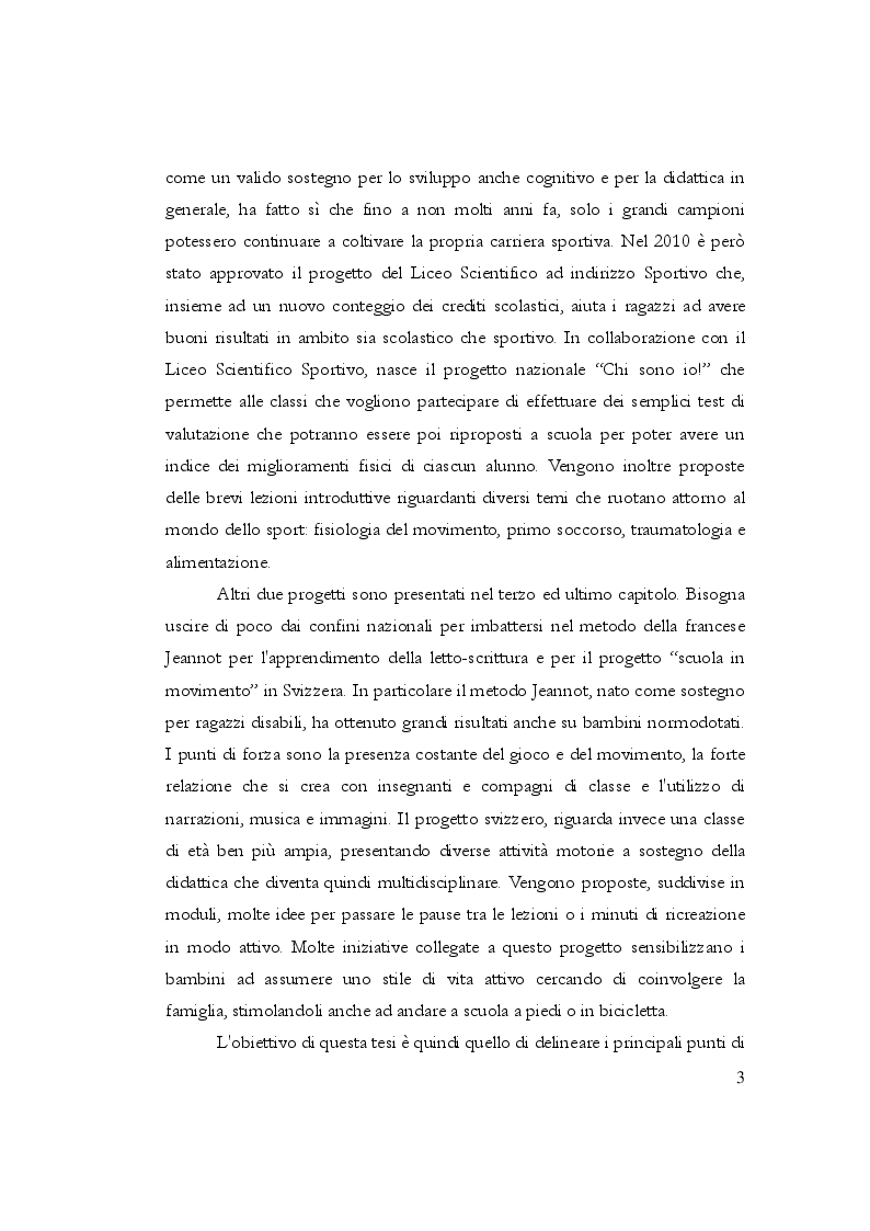 Anteprima della tesi: Relazione tra pratica sportiva e carriera scolastica, Pagina 4