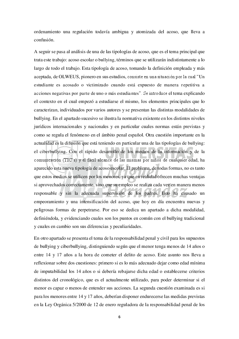 Anteprima della tesi: Una aproximación al análisis y al estudio del acoso escolar (Approccio all'analisi e allo studio del bullismo), Pagina 3