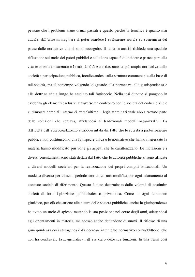 Anteprima della tesi: La governance delle società a controllo pubblico, Pagina 3