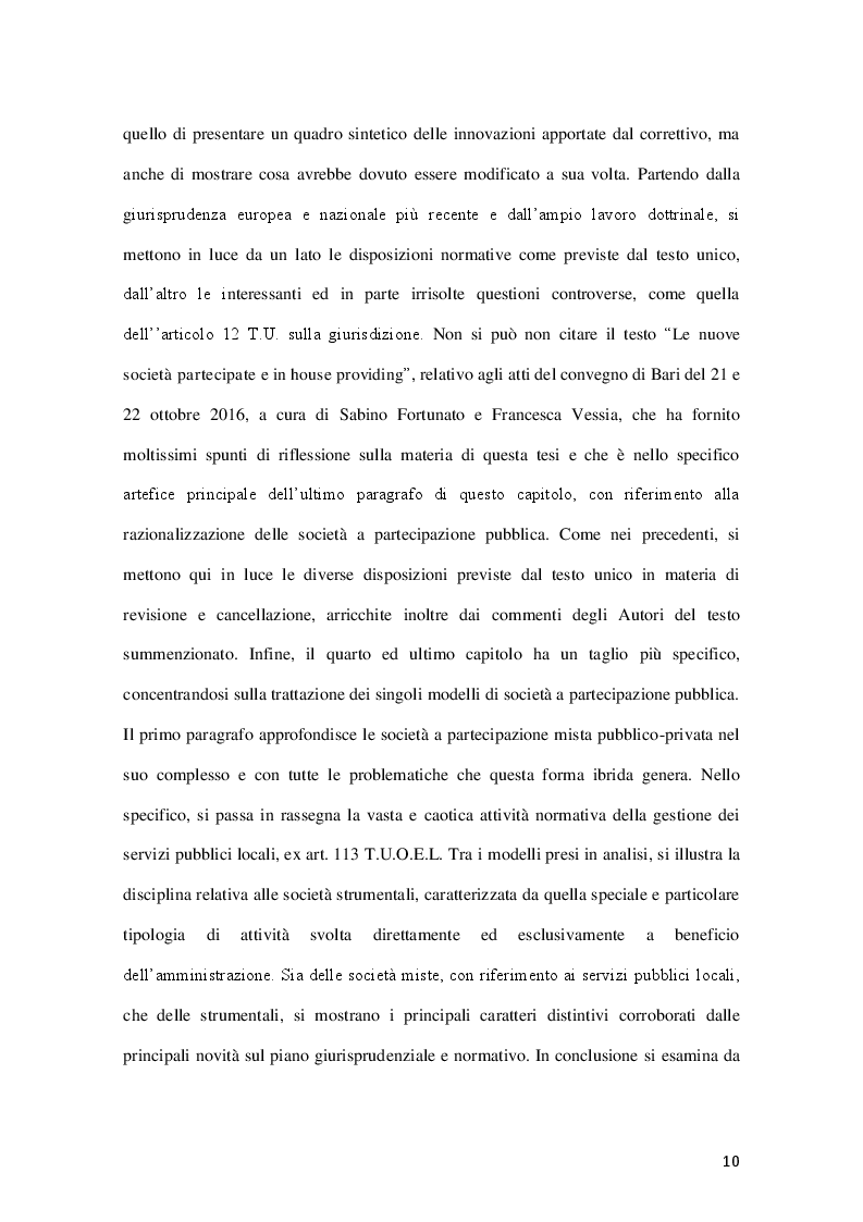 Anteprima della tesi: La governance delle società a controllo pubblico, Pagina 7