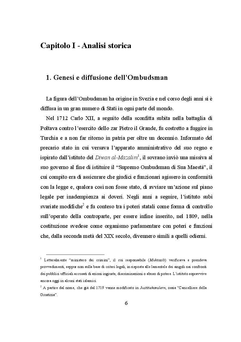 Anteprima della tesi: Il ruolo dell'European Ombudsman nell'Ordinamento dell'Unione Europea, Pagina 7