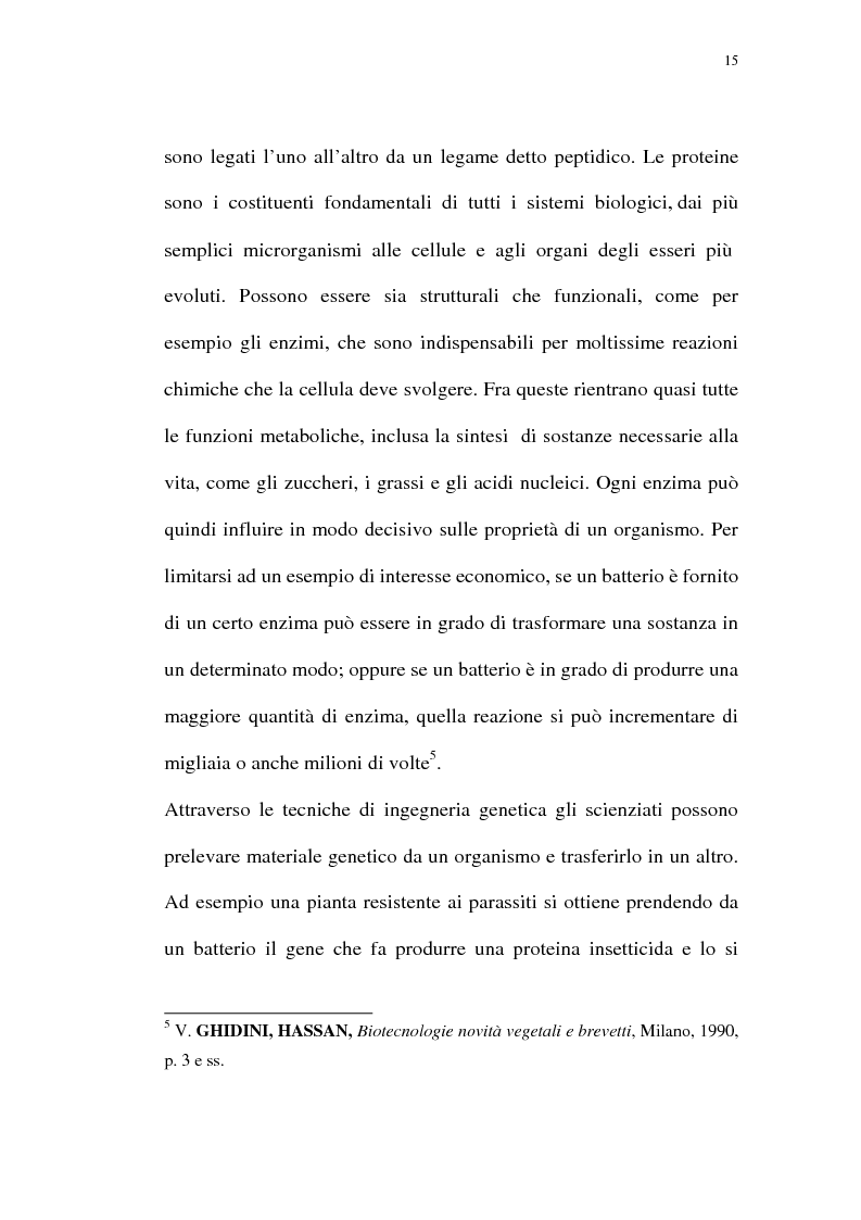 Anteprima della tesi: La protezione giuridica delle invenzioni biotecnologiche: la direttiva 98/44/CE, Pagina 11
