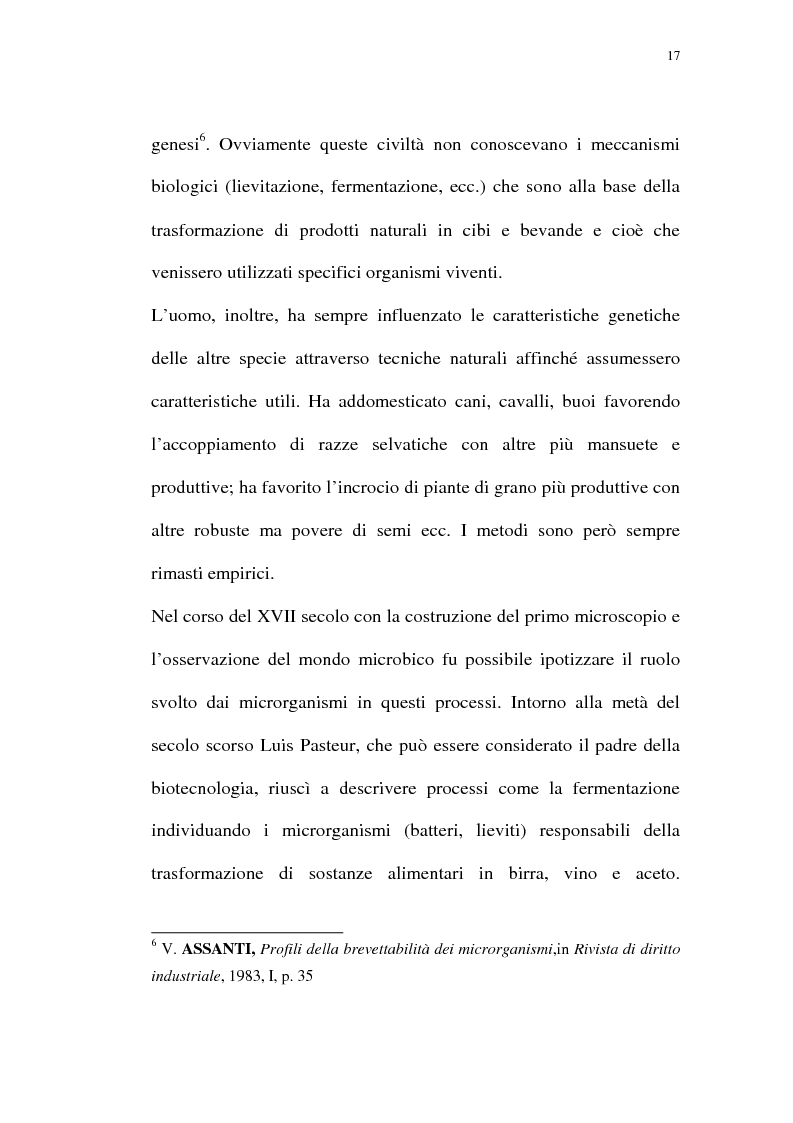 Anteprima della tesi: La protezione giuridica delle invenzioni biotecnologiche: la direttiva 98/44/CE, Pagina 13