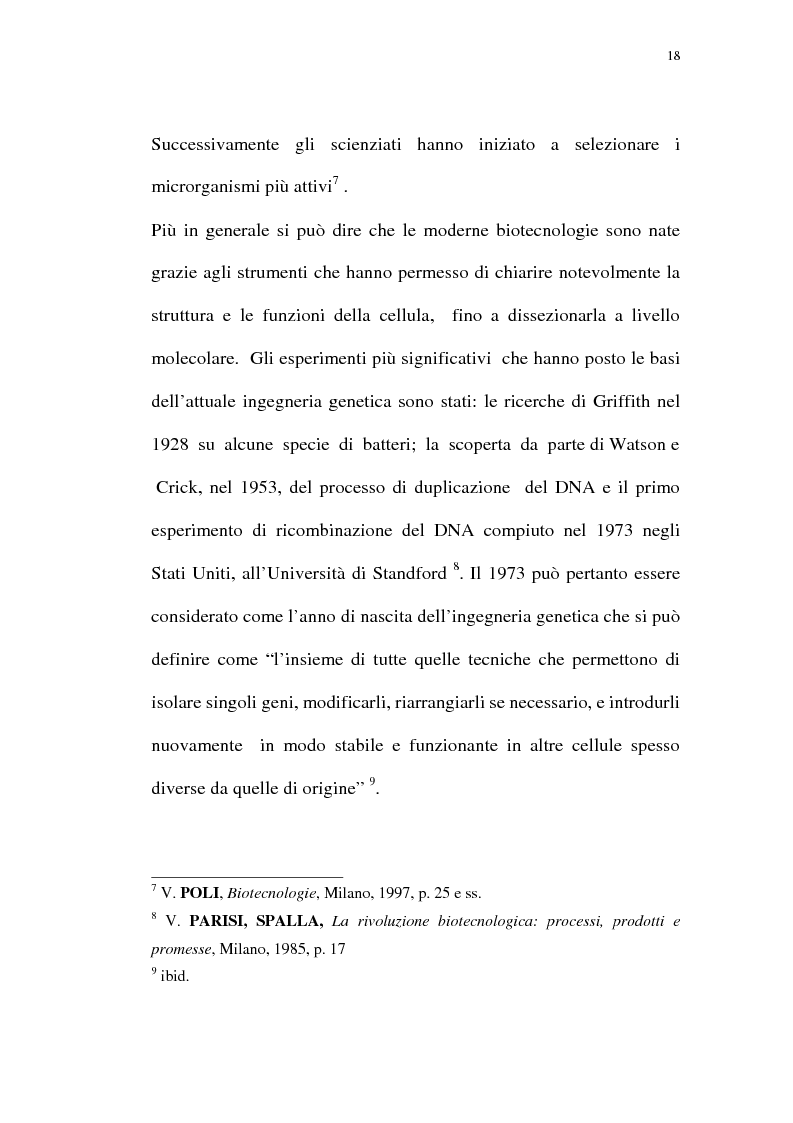 Anteprima della tesi: La protezione giuridica delle invenzioni biotecnologiche: la direttiva 98/44/CE, Pagina 14
