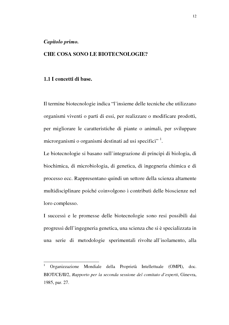 Anteprima della tesi: La protezione giuridica delle invenzioni biotecnologiche: la direttiva 98/44/CE, Pagina 8