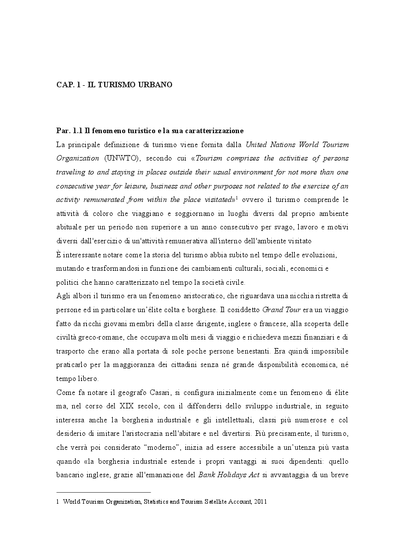 Anteprima della tesi: Lo sviluppo dei Bed and Breakfast e gli effetti sul turismo urbano. Il caso di Lecce, Pagina 5