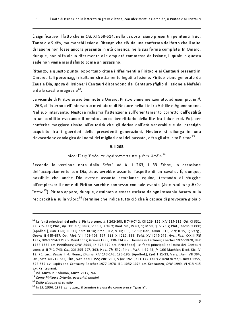 Anteprima della tesi: Un paradigma mitico: Issione nel "Filottete" di Sofocle, Pagina 6