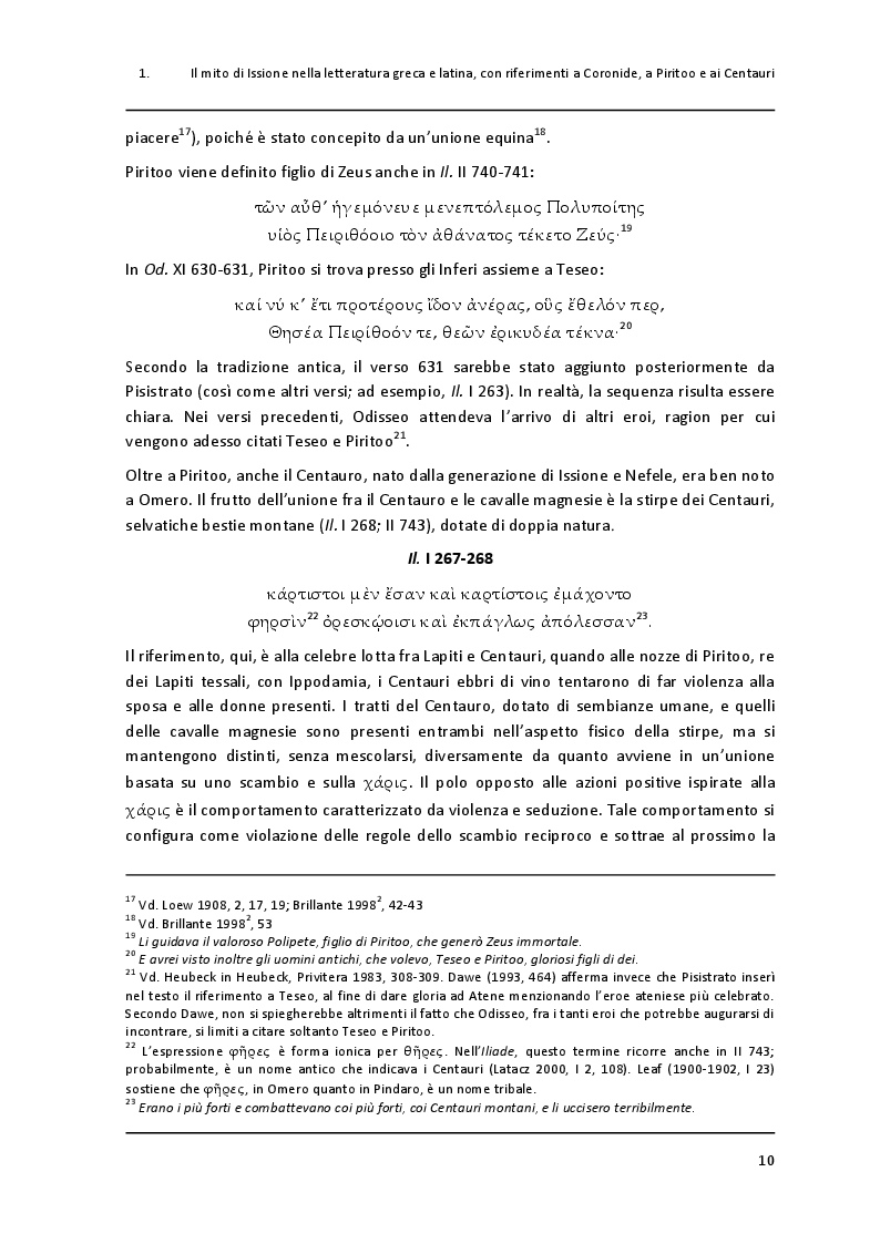 Anteprima della tesi: Un paradigma mitico: Issione nel "Filottete" di Sofocle, Pagina 7