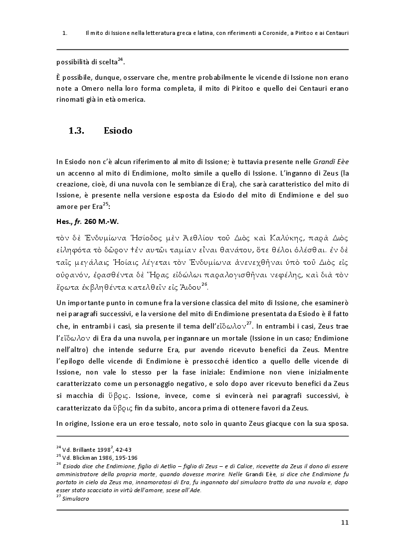 Anteprima della tesi: Un paradigma mitico: Issione nel "Filottete" di Sofocle, Pagina 8