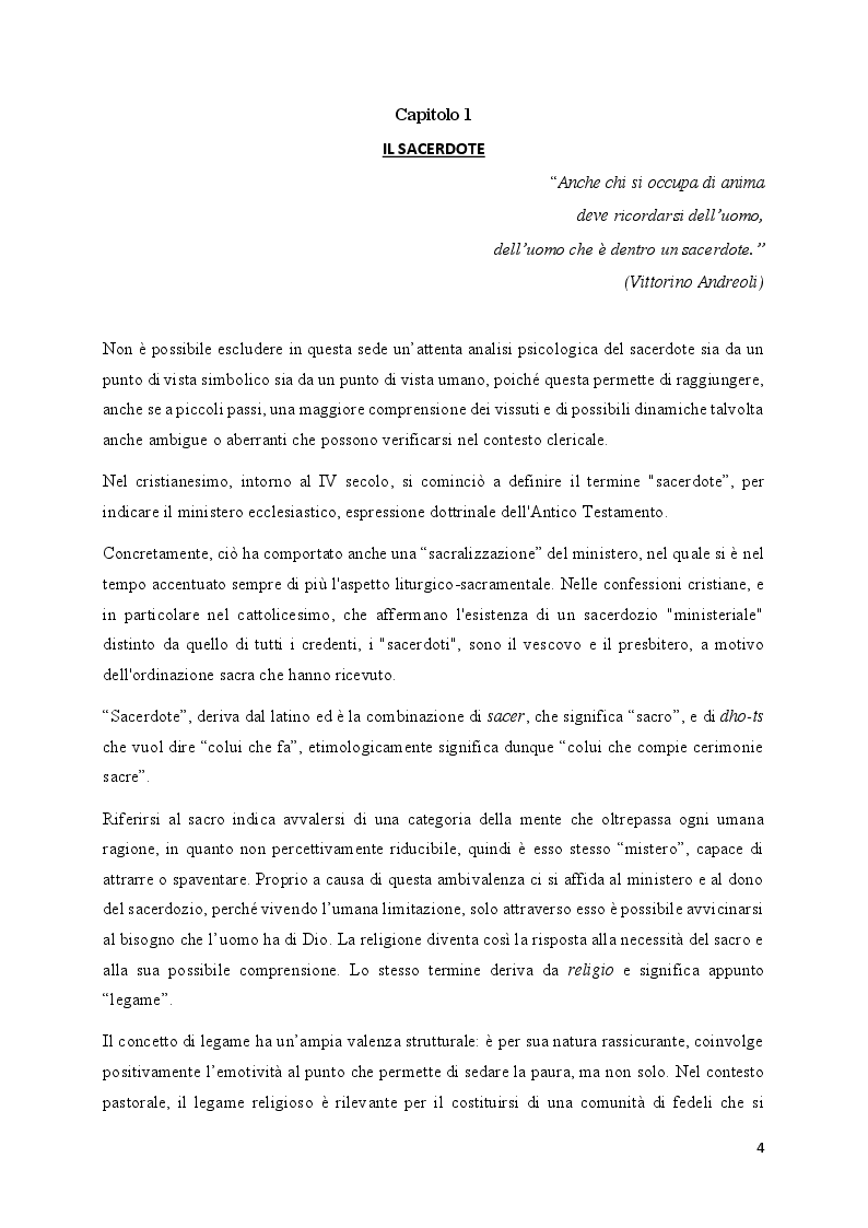 Anteprima della tesi: Non nel mio nome. La pedofilia nel clero., Pagina 5