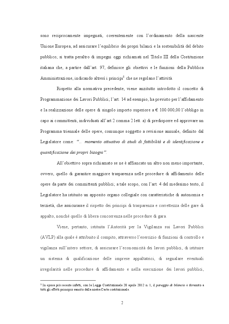 Anteprima della tesi: Il ruolo delle Centrali Uniche di Committenza nel Settore degli Appalti Pubblici, Pagina 6