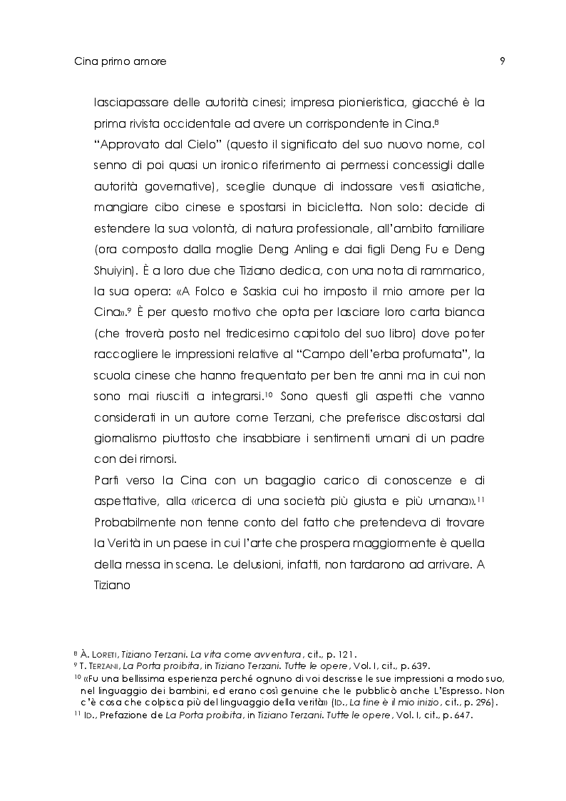 Estratto dalla tesi: Tiziano Terzani. Viaggio introspettivo alla ricerca della Verità.